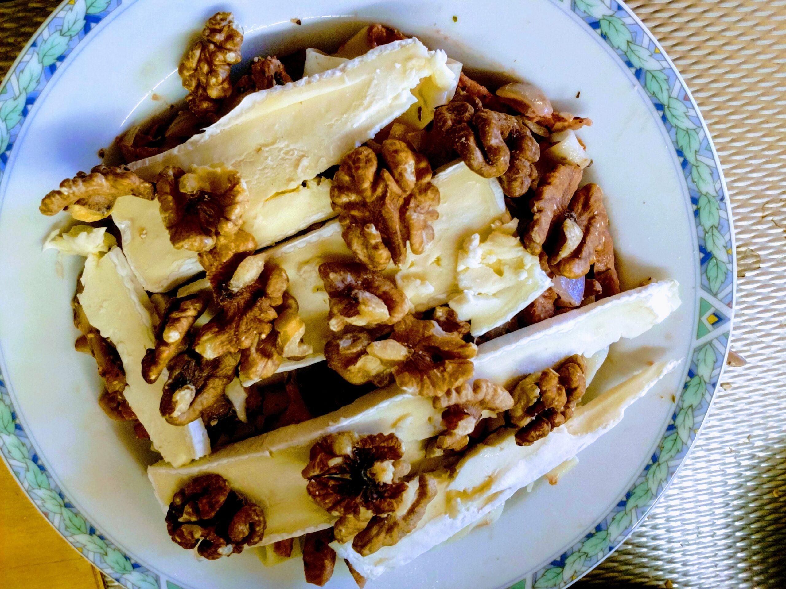 Tagliatelle met spekjes shiitake en brie
